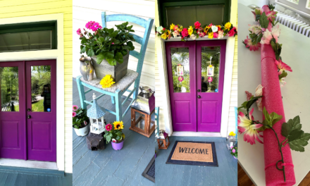 Quickly Make Mother’s Day Door Decor Using Thrift Finds