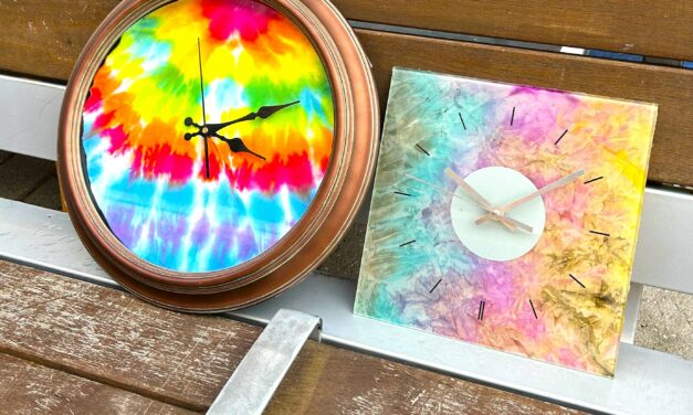 How to Give a Clocks a Timely Transformation Using Tie-Dyed T-Shirts