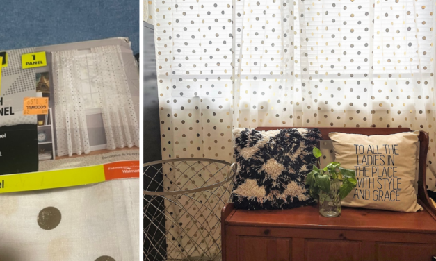 I Found These Cute Curtains For Under $5 at Goodwill