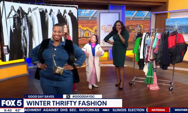 Guess Who Modeled Winter Thrifted Fashion on DC’s Popular FOX 5 TV!?