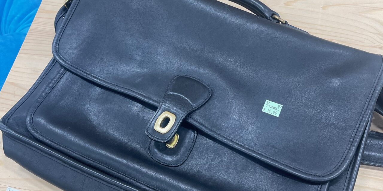 I Thrifted This Vintage Coach Briefcase for Under $15!