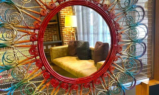 DIY: How to Easily Upcycle a Mirror with Rainbow Spray Paint