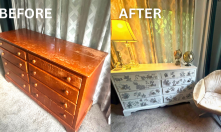 DIY: How to Upcycle a Dresser with Leaves & Paint