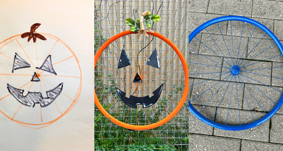 DIY: How to Repurpose a Bike Wheel into a Jack O’Lantern