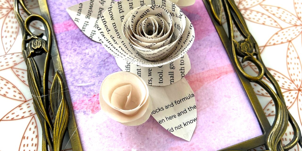 How to Create Flowers from Book Pages