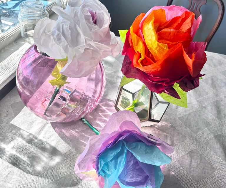 How to Create Peonies from Leftover Tissue Paper