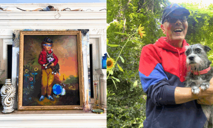 How to Upcycle a Goodwill-Found Print into a “Self-Portrait” Masterpiece