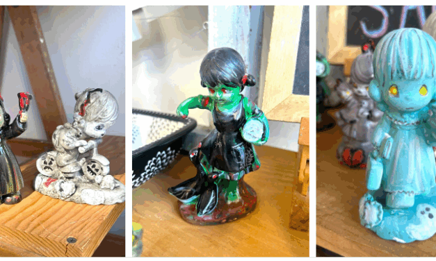 How to Give Goodwill Collectibles a Spooky Vibe for Pennies