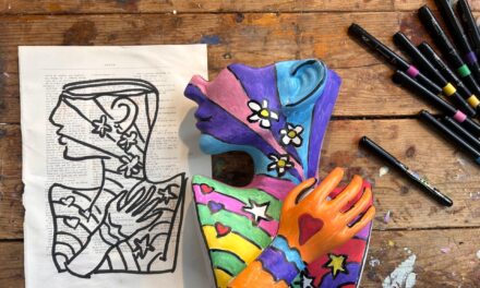 Women’s History Month DIY: A Thrifted Face Vase Gets a Glow-Up