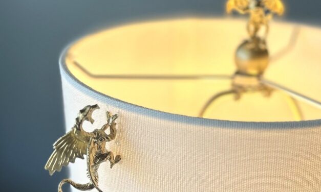 Easy DIY Project: Transform a Thrifted Lamp into a Dragons’ De-Light